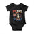 Funny Raccoon July 4th Baby Onesie Red White and Feral Patriotic Trash Panda TS10 Black Print Your Wear