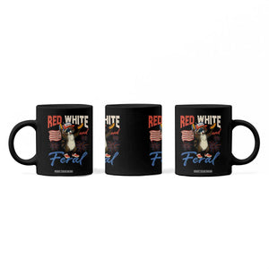 Funny Raccoon July 4th Coffee Mug Red White and Feral Patriotic Trash Panda TS10 Print Your Wear