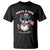 Funny Raccoon July 4th T Shirt Patriotic Trash Panda Feral But Free TS10 Black Print Your Wear