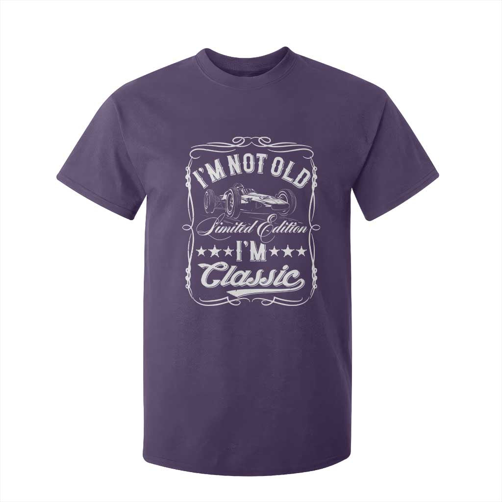 Funny Racing Formula Car I Am Not Old I Am Classic T Shirt For Kid Fathers Day TS11 Purple Print Your Wear