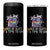Funny Racoon Pride 4 in 1 Can Cooler Tumbler Wake Up Sluts It Is Time To Sin LGBTQ Rainbow Flag TS10 One Size: 16 oz Black Print Your Wear