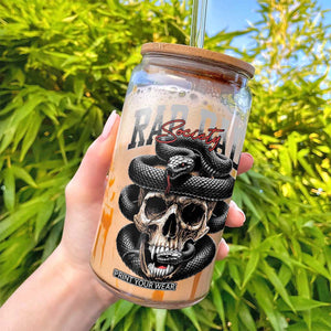Funny Rad Dad Society Glass Can Dad Life Skull Snake Fathers Day TS11 Print Your Wear
