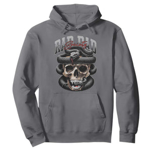 Funny Rad Dad Society Hoodie Dad Life Skull Snake Fathers Day TS11 Charcoal Print Your Wear