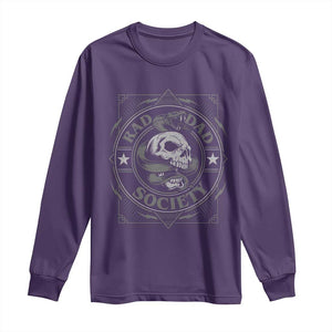Funny Rad Dad Society Long Sleeve Shirt Vintage Skull Snake Fathers Day TS11 Purple Print Your Wear