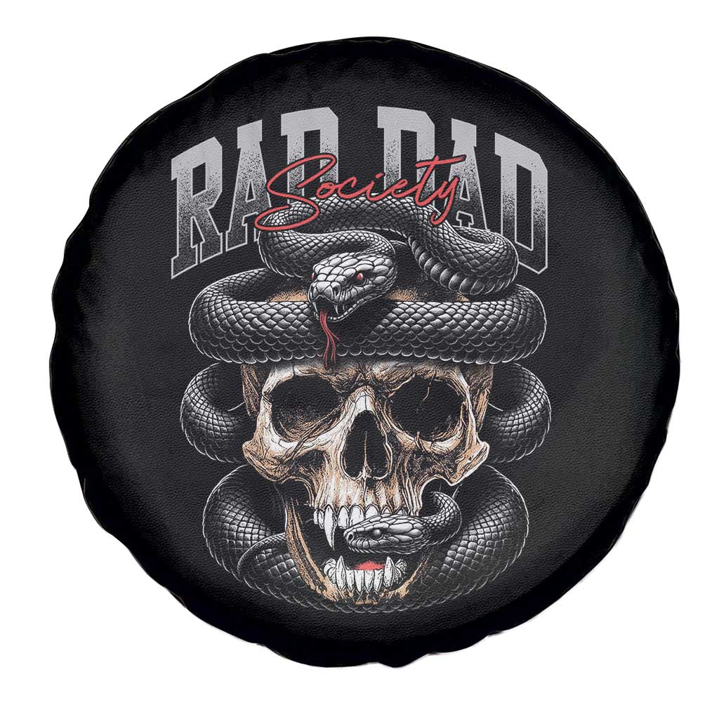 Funny Rad Dad Society Spare Tire Cover Dad Life Skull Snake Fathers Day TS11 Print Your Wear