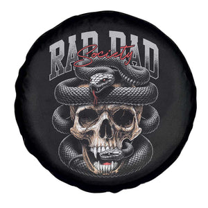 Funny Rad Dad Society Spare Tire Cover Dad Life Skull Snake Fathers Day TS11 Print Your Wear