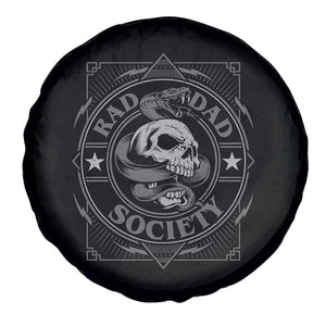 Funny Rad Dad Society Spare Tire Cover Vintage Skull Snake Fathers Day TS11 Print Your Wear