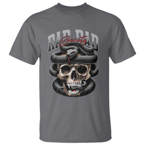 Funny Rad Dad Society T Shirt Dad Life Skull Snake Fathers Day TS11 Charcoal Print Your Wear