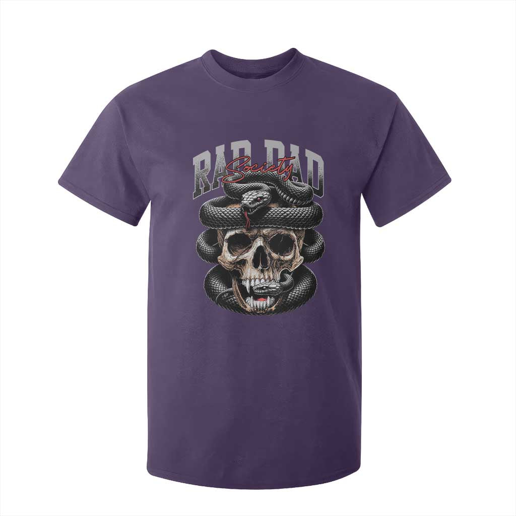 Funny Rad Dad Society T Shirt For Kid Dad Life Skull Snake Fathers Day TS11 Purple Print Your Wear