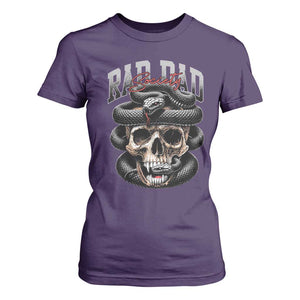 Funny Rad Dad Society T Shirt For Women Dad Life Skull Snake Fathers Day TS11 Purple Print Your Wear