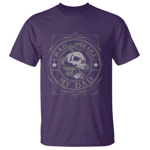 Funny Rad Like My Dad T Shirt Vintage Skull Snake Fathers Day TS11 Purple Print Your Wear