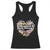 Funny Radicalized By Basic Decency Racerback Tank Top Women Floral Heart TS11 Black Print Your Wear
