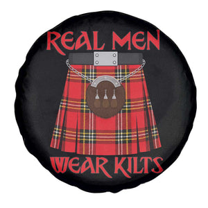 Funny Real Men Wear Kilts Spare Tire Cover Scottish Pride TS11 Print Your Wear