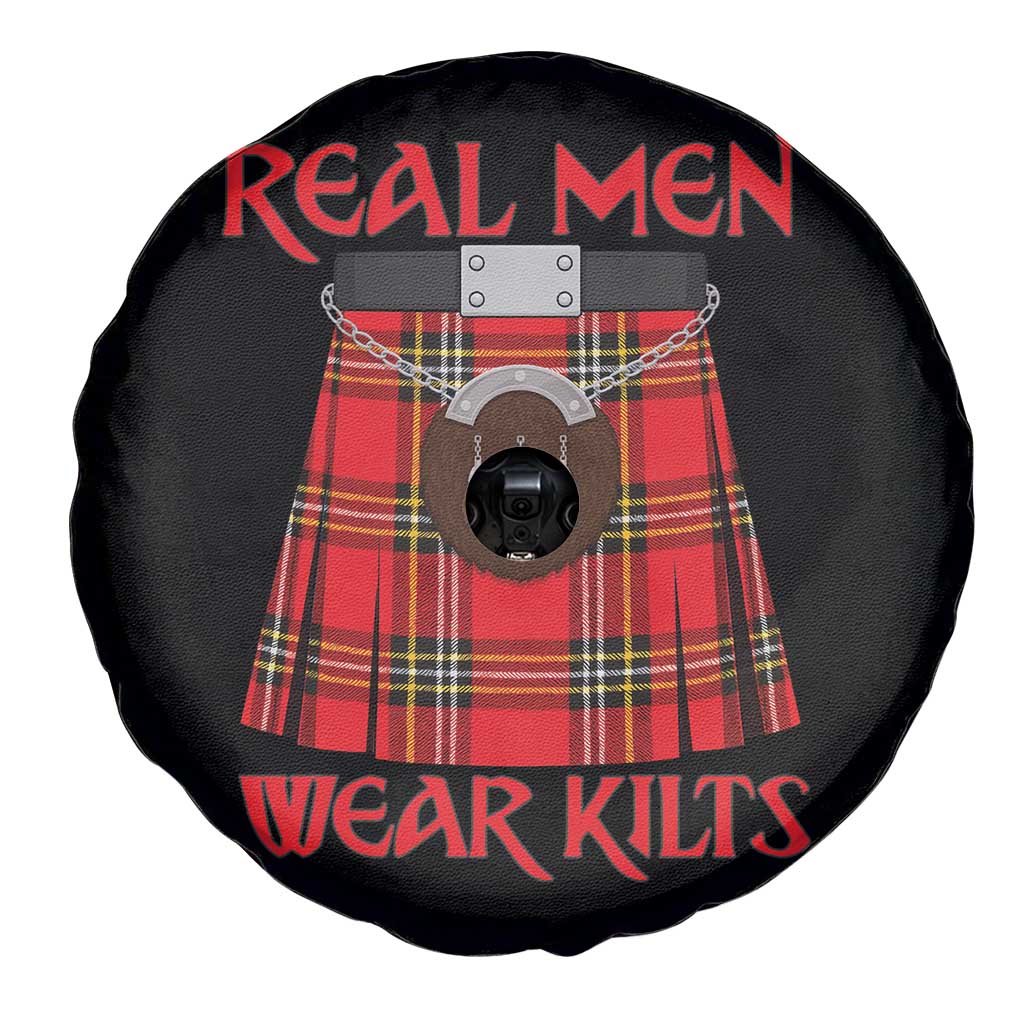 Funny Real Men Wear Kilts Spare Tire Cover Scottish Pride TS11 Print Your Wear