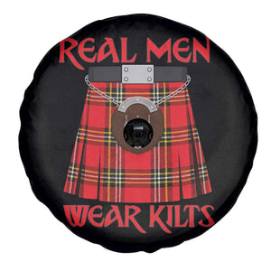 Funny Real Men Wear Kilts Spare Tire Cover Scottish Pride TS11 Print Your Wear