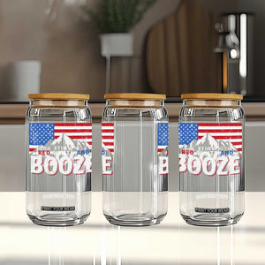 Funny Red White And Booze Glass Can 4th Of July Beer American Flag TS11 Print Your Wear