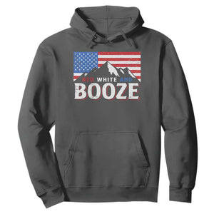 Funny Red White And Booze Hoodie 4th Of July Beer American Flag TS11 Dark Heather Print Your Wear
