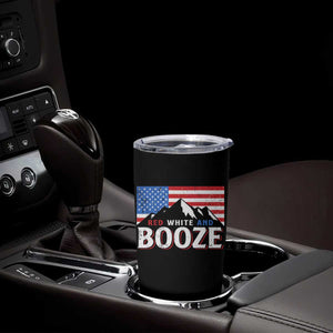 Funny Red White And Booze Tumbler Cup 4th Of July Beer American Flag TS11 Print Your Wear