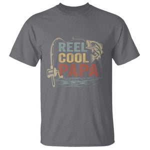 Funny Reel Cool Papa T Shirt Fishing Dad Fisherman Father's Day TS11 Print Your Wear