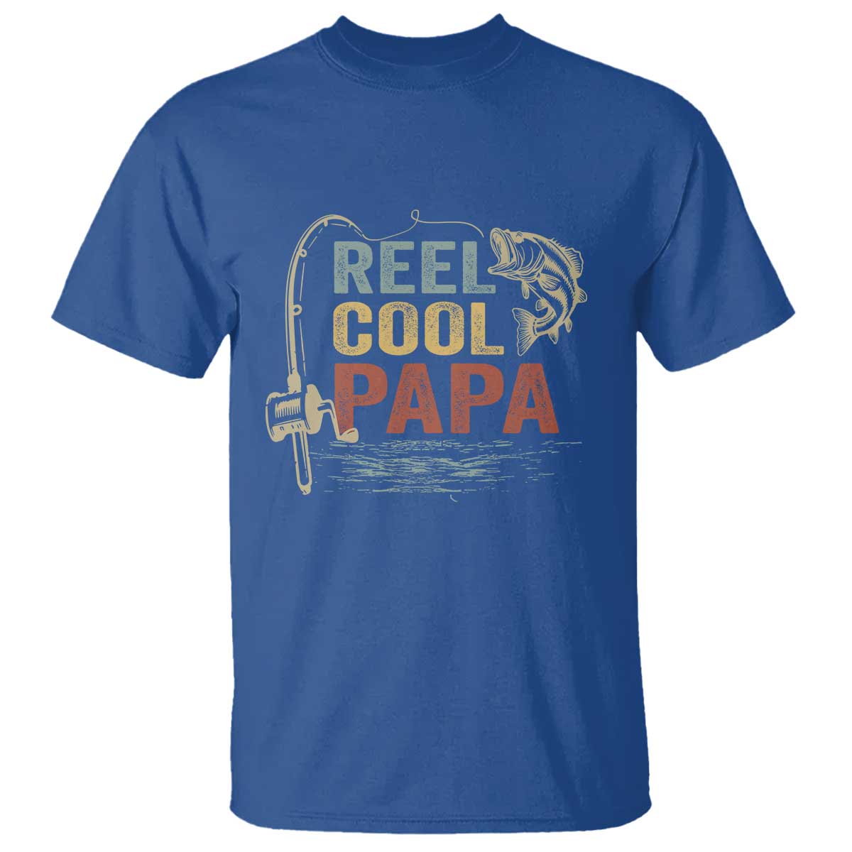 Funny Reel Cool Papa T Shirt Fishing Dad Fisherman Father's Day TS11 Print Your Wear