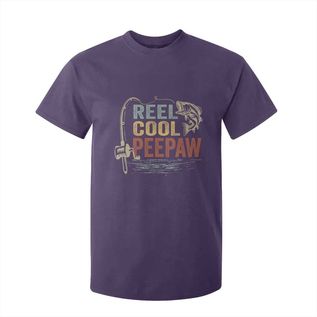 Funny Reel Cool Peepaw T Shirt For Kid Fishing Grandpa Fisherman Father's Day TS11 Print Your Wear