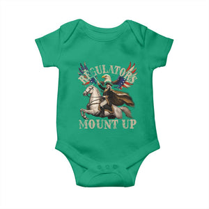 Funny Regulators Mount Up 4th Of July George Washington Baby Onesie American Flag Eagle TS11 Irish Green Print Your Wear