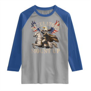 Funny Regulators Mount Up 4th Of July George Washington Raglan Shirt American Flag Eagle TS11 Sport Gray Royal Print Your Wear