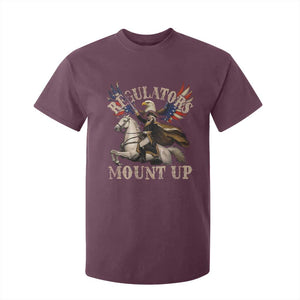 Funny Regulators Mount Up 4th Of July George Washington T Shirt For Kid American Flag Eagle TS11 Maroon Print Your Wear