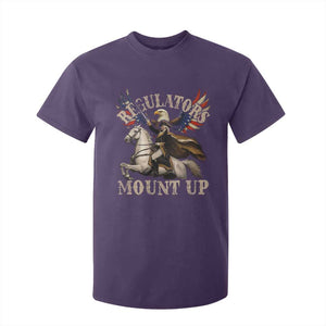 Funny Regulators Mount Up 4th Of July George Washington T Shirt For Kid American Flag Eagle TS11 Purple Print Your Wear