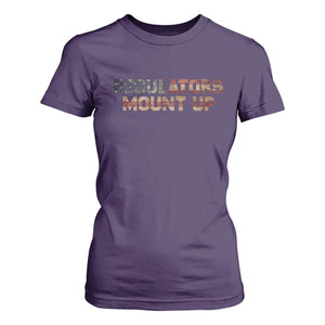 Funny Regulators Mount Up 4th Of July USA Independence Day T Shirt For Women TS11 Purple Print Your Wear
