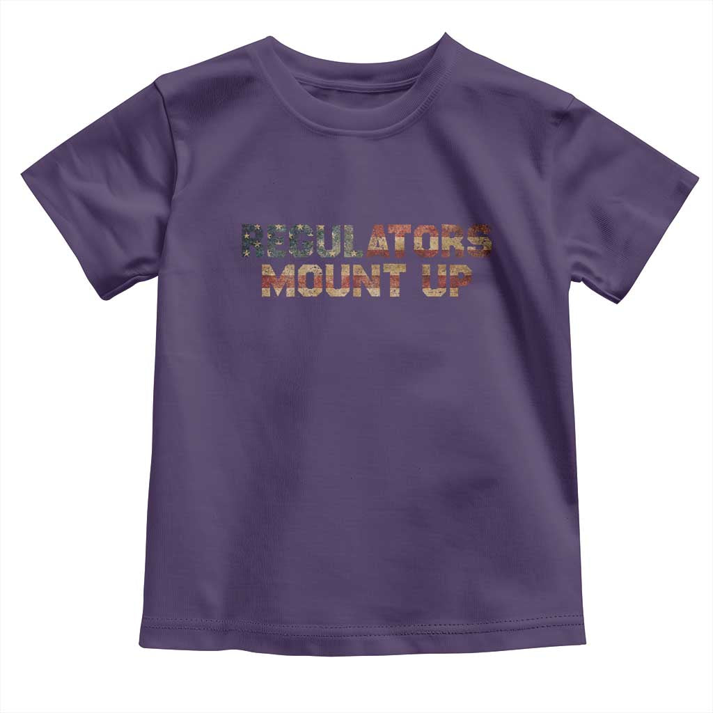 Funny Regulators Mount Up 4th Of July USA Independence Day Toddler T Shirt TS11 Purple Print Your Wear