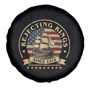 Funny Rejecting Kings Since 1773 Spare Tire Cover Vintage Patriotic USA TS11 Print Your Wear