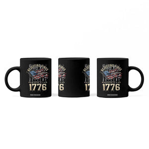 Funny Rejecting Kings Since 1776 Coffee Mug Vintage American Flag TS11 Print Your Wear
