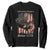 Funny Rejecting Kings Since 1776 Sweatshirt Vintage American Flag Bald Eagle TS11 Black Print Your Wear