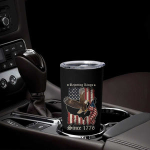 Funny Rejecting Kings Since 1776 Tumbler Cup Vintage American Flag Bald Eagle TS11 Print Your Wear