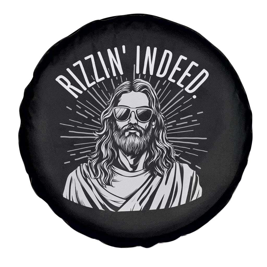 Funny Religious Christian Jesus Meme Spare Tire Cover Rizzin Indeed TS11 Print Your Wear