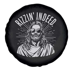 Funny Religious Christian Jesus Meme Spare Tire Cover Rizzin Indeed TS11 Print Your Wear