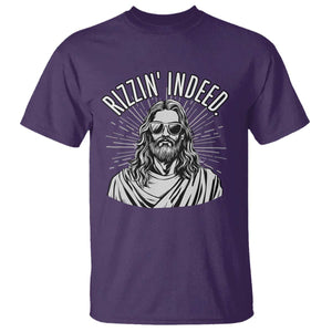 Funny Religious Christian Jesus Meme T Shirt Rizzin Indeed TS11 Purple Print Your Wear