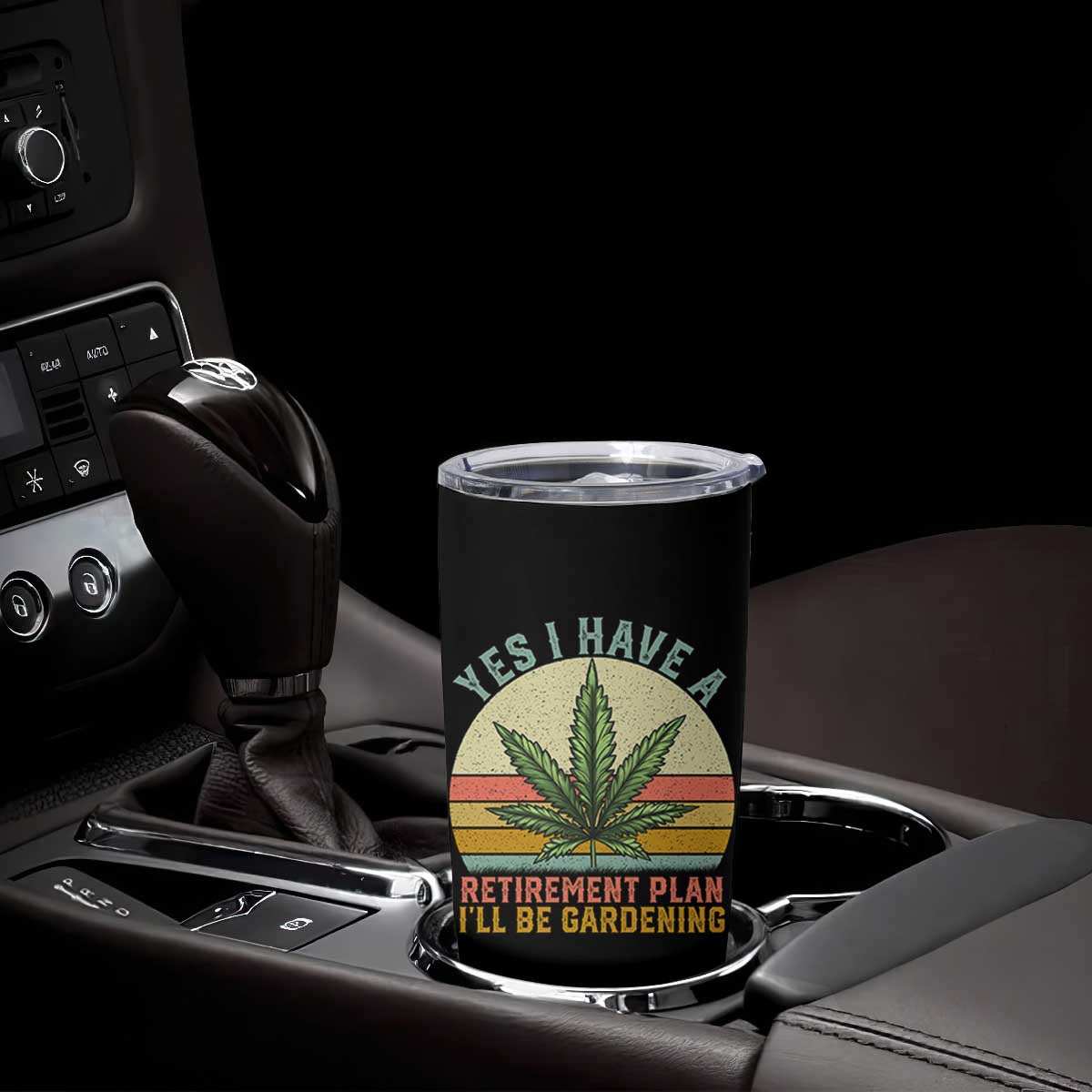 Funny Retired Weed Lovers Tumbler Cup Vintage I Have a Retirement Plan Gardening 420 Gift TS10 Print Your Wear