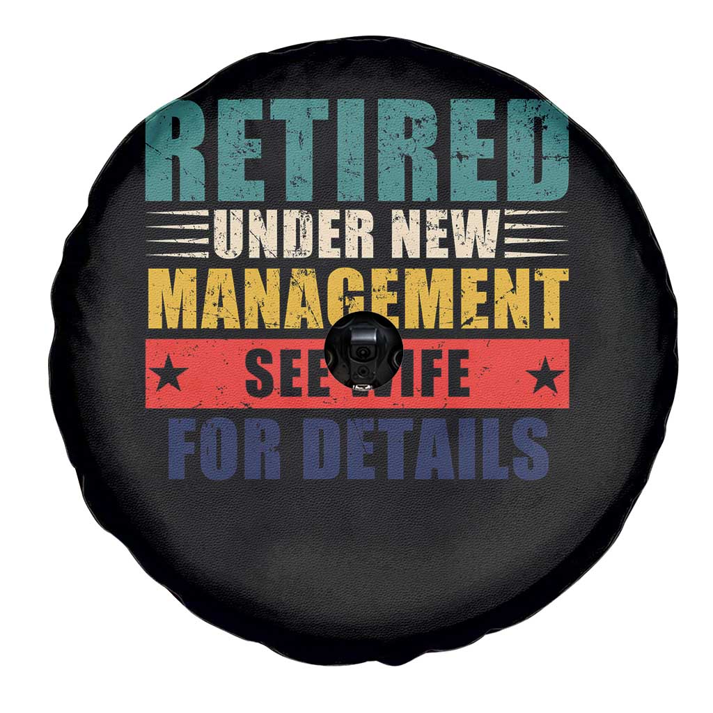 Funny Retirement Gifts Spare Tire Cover Retired Under New Management See Wife for Details TS10 Print Your Wear