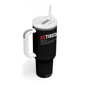 Funny Retirement Gifts Tumbler With Handle Retired Not My Problem Anymore I Do What I Want TS10 Print Your Wear