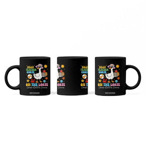 Funny School's Out For Summer Teacher Coffee Mug Silly Teacher Goose On The Loose Summer Break TS11 Print Your Wear