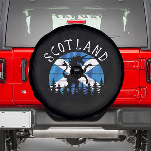 Funny Scotland Unicorn Scottish Flag Saltire Spare Tire Cover TS11 Black Print Your Wear