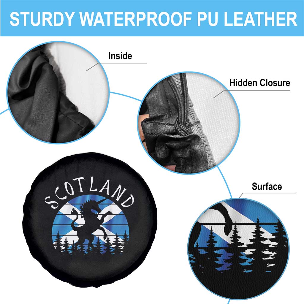 Funny Scotland Unicorn Scottish Flag Saltire Spare Tire Cover TS11 Print Your Wear