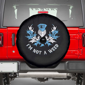 Funny Scottish Thistle I Am Not A Weed Spare Tire Cover Scotland Flag TS11 Black Print Your Wear