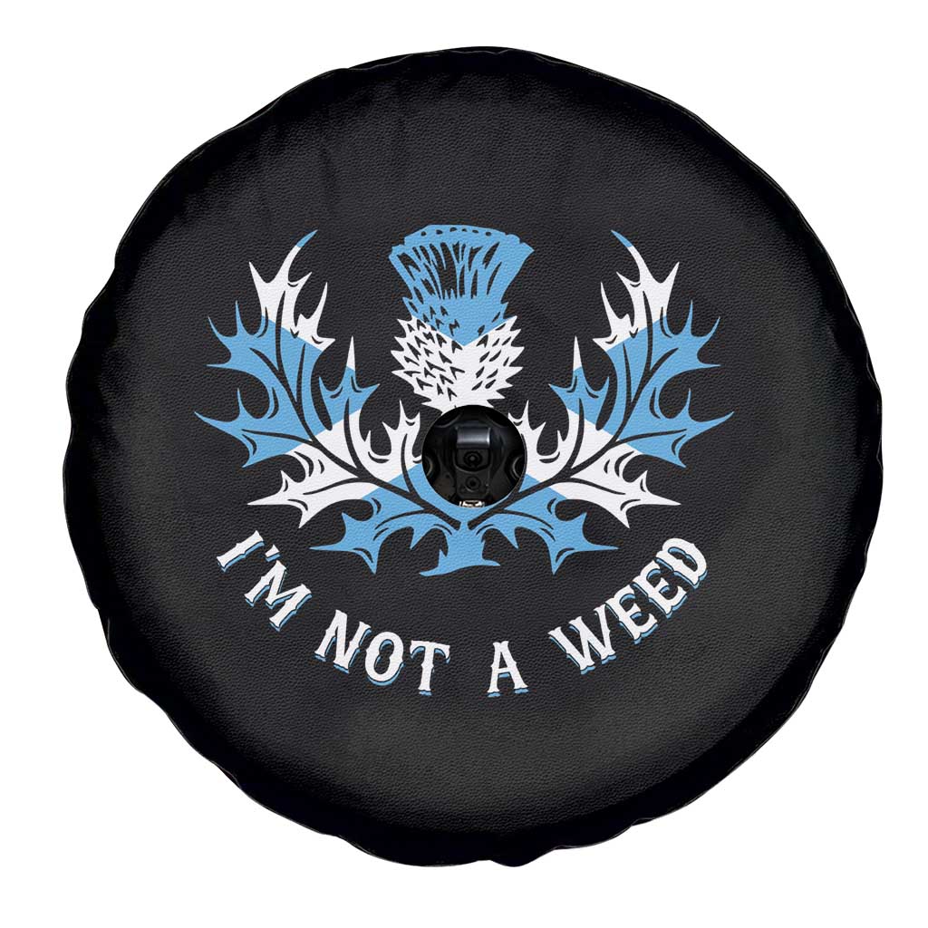 Funny Scottish Thistle I Am Not A Weed Spare Tire Cover Scotland Flag TS11 Print Your Wear