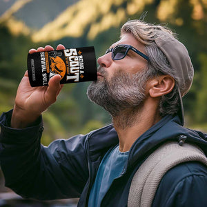 Funny Scout 4 in 1 Can Cooler Tumbler Being A Scout Is Not A Hobby Survival Skill Adventure TS02 Print Your Wear