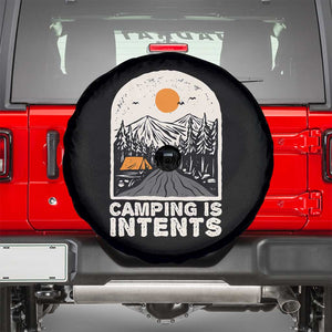 Funny Scout Camping Spare Tire Cover Camping Is Intents Hiking Outdoors Adventure TS02 Black Print Your Wear