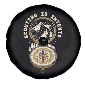 Funny Scout Camping Spare Tire Cover Scouting Is Intents Compass Camper Hiking Outdoors Adventure TS02 Print Your Wear