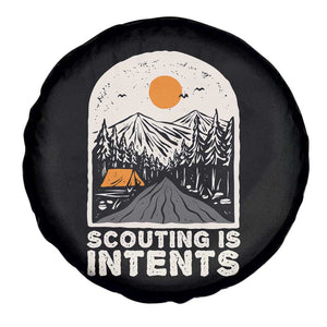 Funny Scout Camping Spare Tire Cover Scouting Is Intents Hiking Camper Outdoors Adventure TS02 Print Your Wear